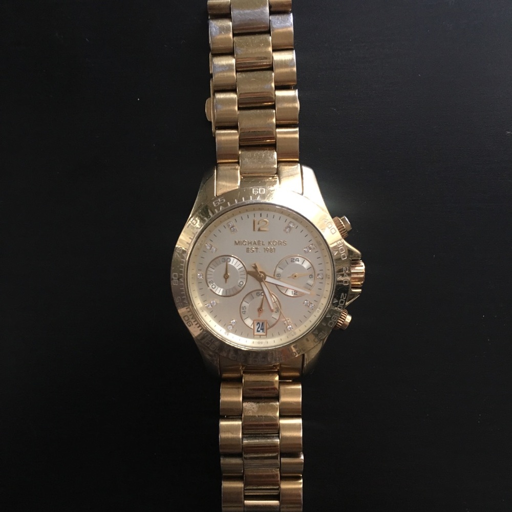Gold Michael Kors watch